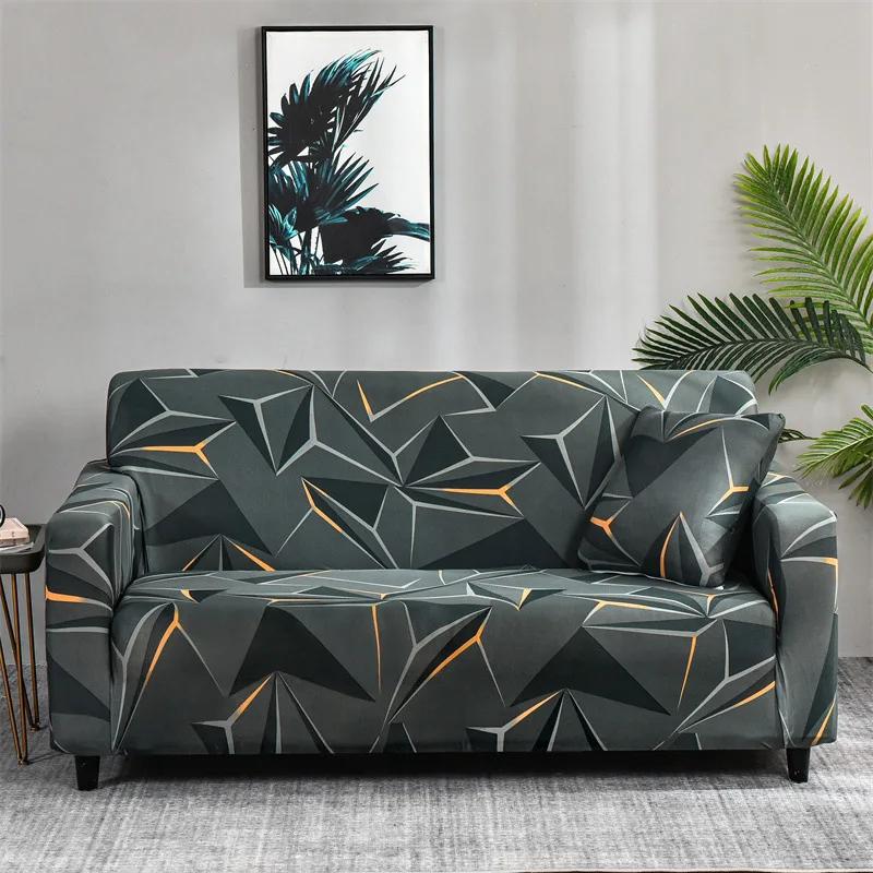 Geometric Elastic Sofa Covers for Living Room All-inclusive Slip-resistant Couch Cover Strech L Shape Corner Sofa Slipcovers 1PC