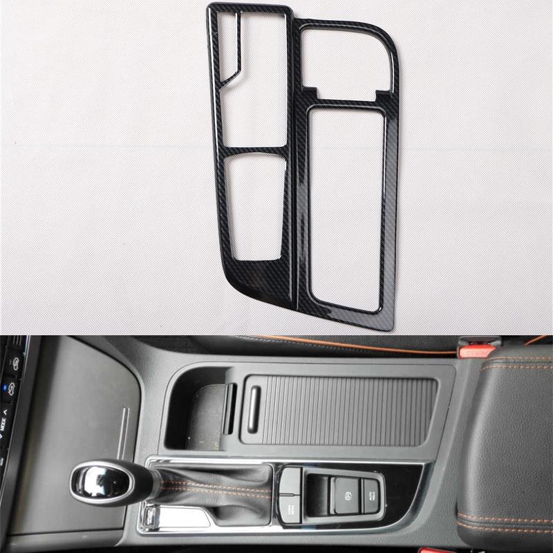 Carbon Fiber Car Gear Interior Panel Central Console Dashboard Trims Decoration for Hyundai Sonata Lf 2014 2015 2016 2017 2018 9