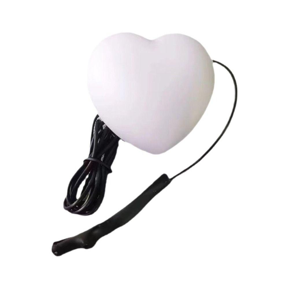 

Прекрасный светильник в форме сердца, новинка, креативные фокусы, появляющееся освещение, портативный забавный светодиодный ночник, трюк, реквизит белый