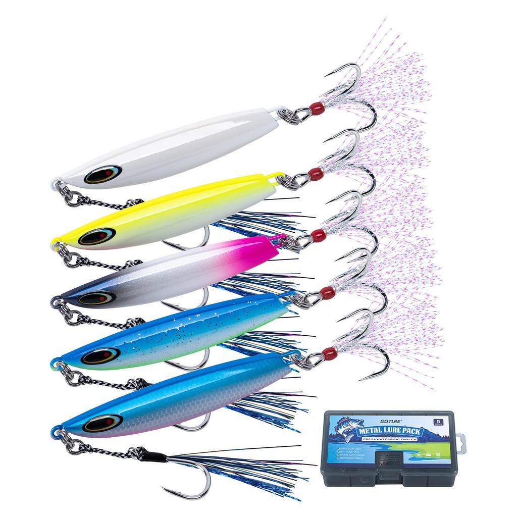 Goture Metal Jig Jig Para Set A, 5 pieces, 60g,