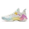 Anta Crazy Tide 4 Cupcake Shock Absorption Non-Slip Wear-Resistant Mid-Top Basketball Shoes Men Basketball Shoes Yellow Pink 112321106S-1