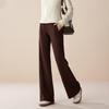 SOFSIL 2026 Spring Women's High-Waist Vertical Stripe Flare Pants