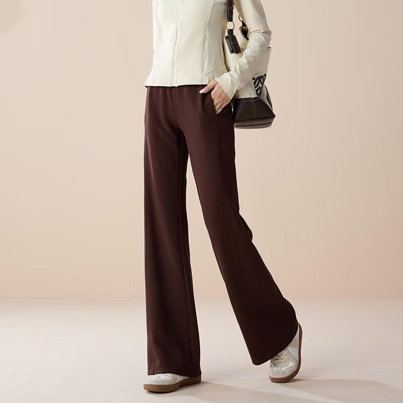 SOFSIL 2026 Spring Women s High-Waist Vertical Stripe Flare Pants M