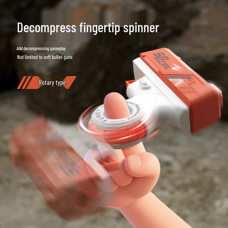 Mini Folding Soft Bullet Toy Gun for Boys - Rotating Range & Decompression Fun