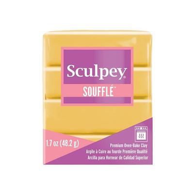 Sculpey - SU 6521 - Souffle Yellow Ochre Polymer Clay, Non-Toxic, 48 G