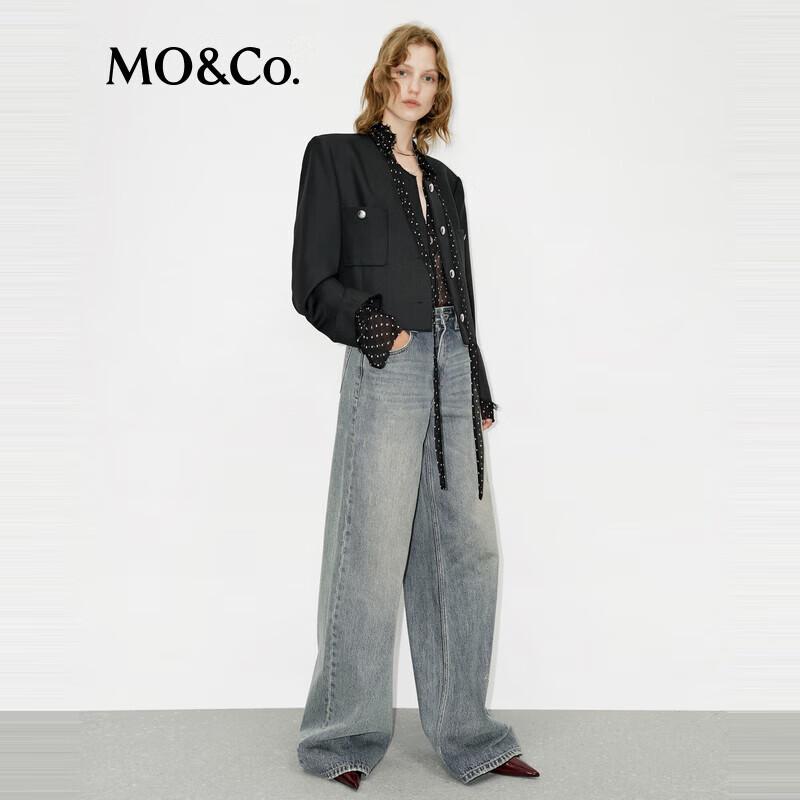 

MO&Co. Женские джинсы с высокой талией и широкими штанинами L 28