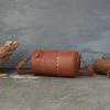 Genuine Leather Rivet Cylinder Bag Retro Vegetable-tanned Niche Design Single-shoulder Crossbody Bag