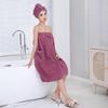 Pineapple Grid Strapless Bathrobe: Thick Absorbent Coral Fleece Towel for Adults, Home Use, Wear or Wrap