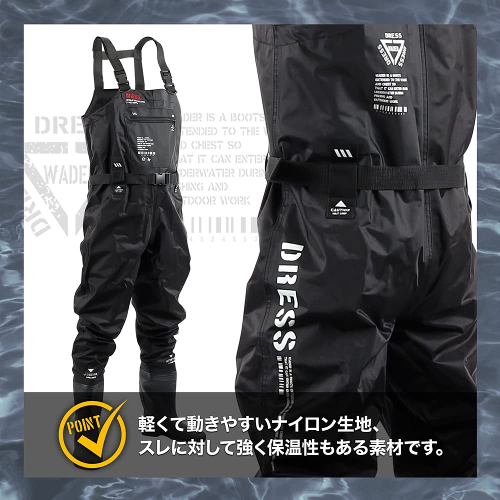 DRESS AIRBONE XXL Radial Sole Wide Sizes Chest-High Waders, Waders, 29-29.5