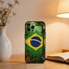 Brazil Brazilian Flag  Phone Case For iPhone 17,16,15,14,13,12,11 Plus,Pro Max,XS,Soft Silicone Black Cover