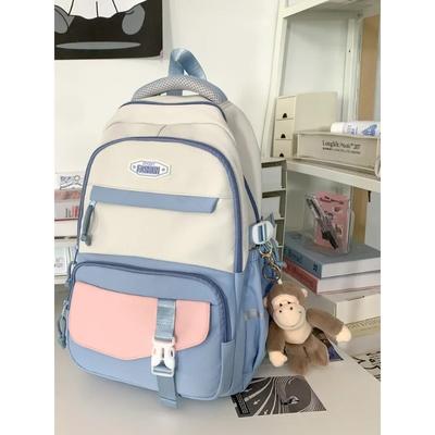 Korean Version Super Large Capacity Multifunctional Student Schoolbag Backpack