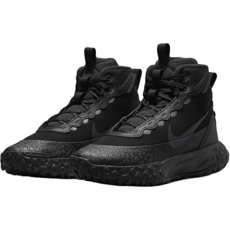 Nike Slip Resistant Abrasion Resistant Kids' Boots Teenagers Black Gray Sneakers FV4173-001
