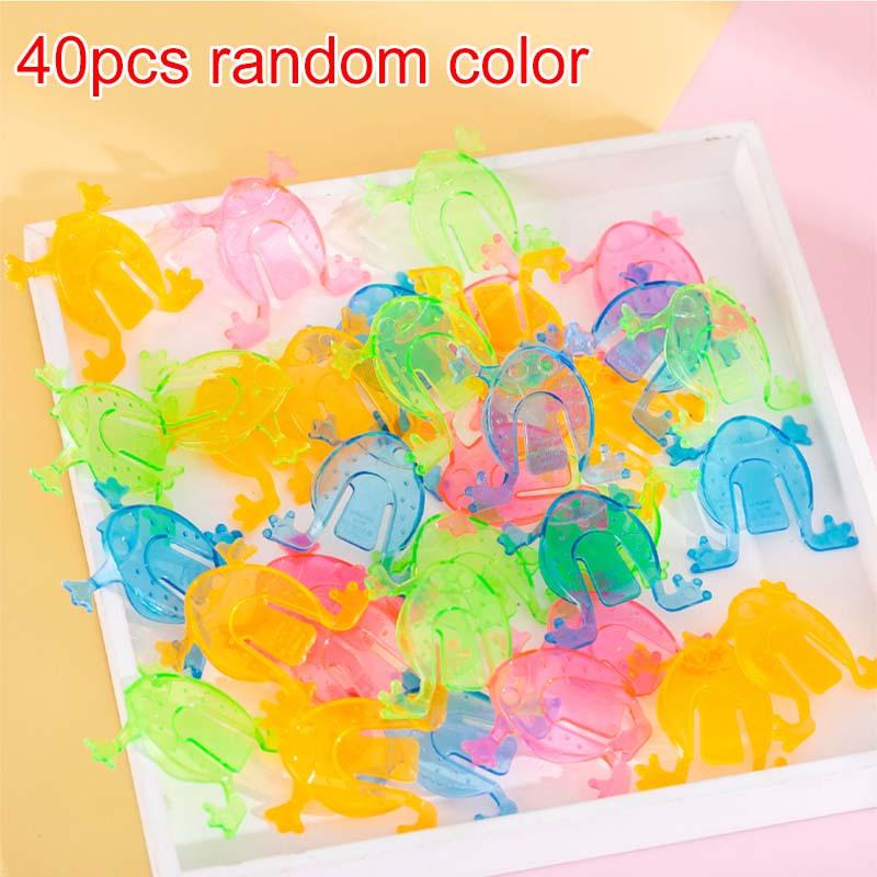 20/40/50pcs Jumping Frogs Party Leisure Games Bounce Stress Relief Toys Transparent Mini Frog Party Gathering Birthday Gifts TMZ