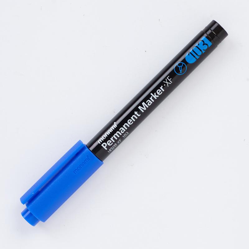 Monami 0.5mm XF103 Quick-Dry Oil-Based Waterproof Marker синий