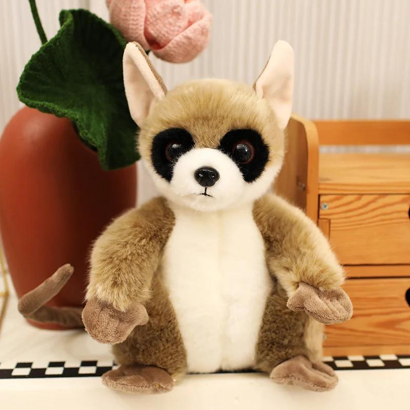 24cm Cute Big Eyed Lemur Plush Toy Realistic Lemur Stuffed Animal Doll Forest Animal Zoo Souvenirs Birthday Gift 24cm