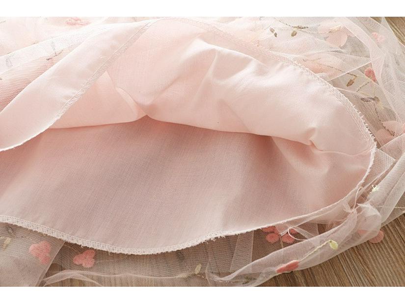 2025 Summer Kids' 3D Flower Mesh A-Line Princess Dress - Korean Style  Fashion for Girls Buy cheaply on Joom