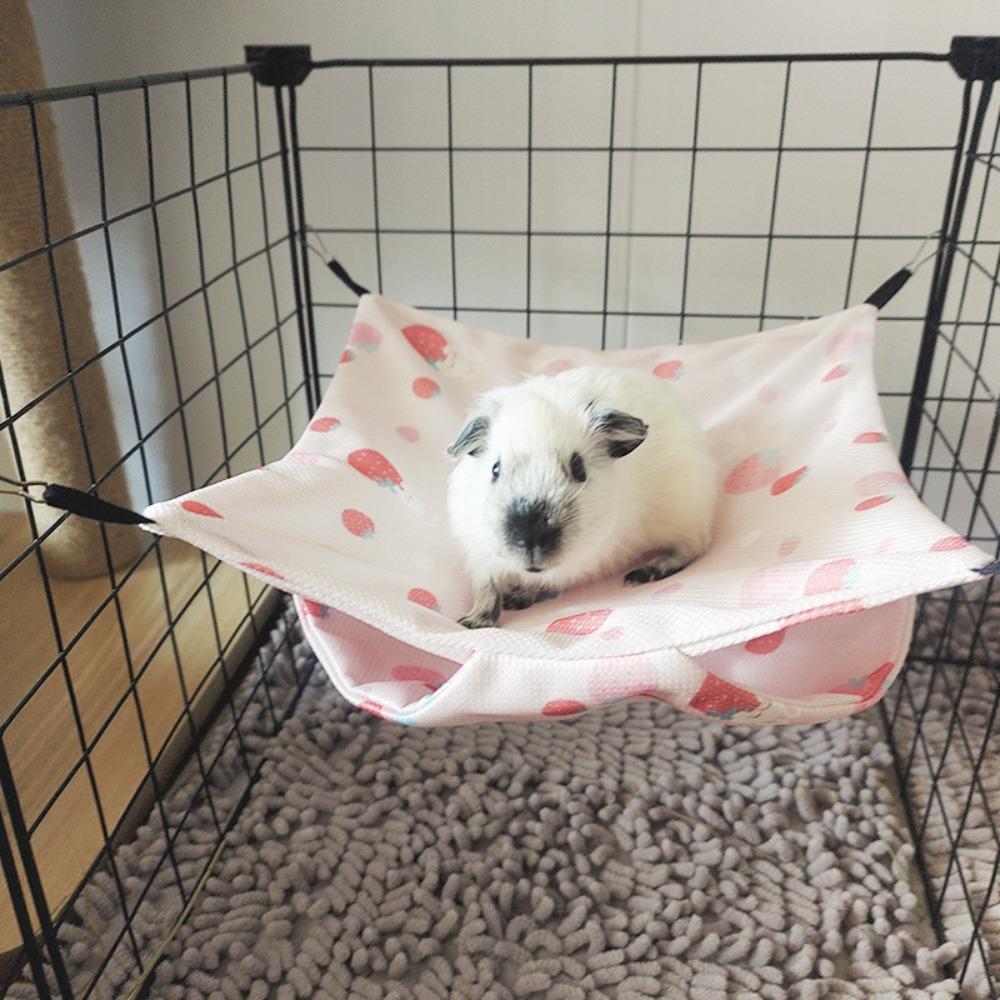 

Дышащий гамак для питомца Удобный гамак-качели Игрушки Для мелких животных Шиншилл S розовый