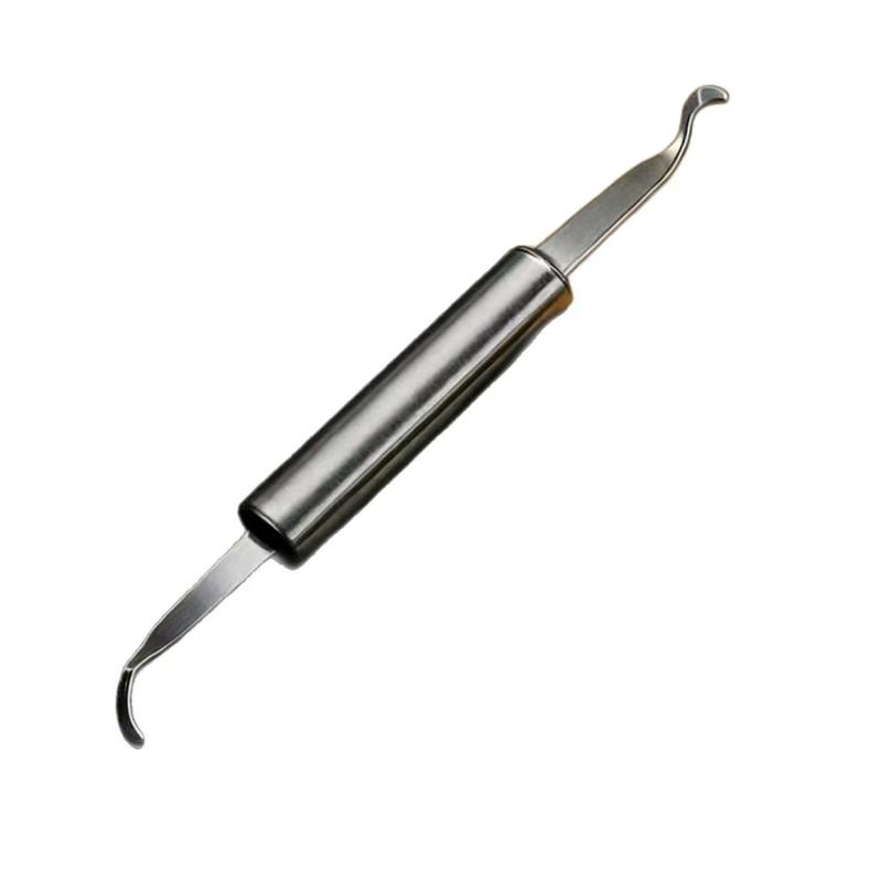 Ergonomic Design Stainless Steel Oyster Knife with Peeler for Kitchen Efficiency