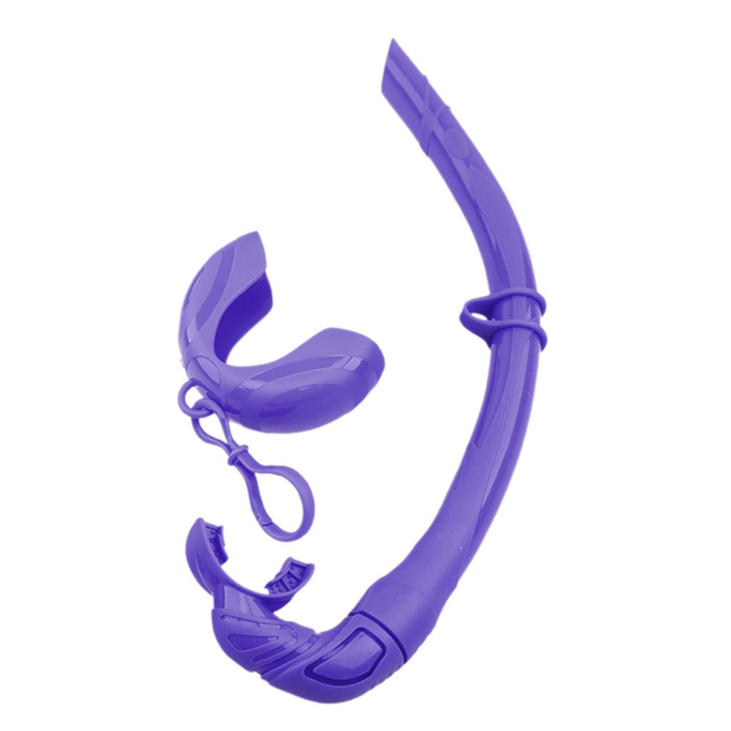 Flexible Roll Up Silicone Snorkel Swimming Swim Snorkel with Hanging Buckle Freediving Snorkel Diving Accessories