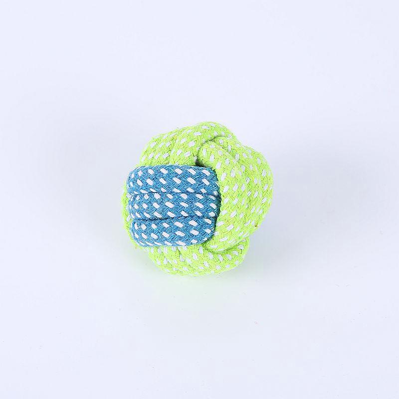 Durable Cotton Rope Pet Toy Set: Teething & Knotted Ball Toys for Cats and Dogs