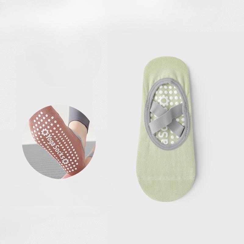 

Осенние профессиональные носки для йоги, женские нескользящие носки для пилатеса, начинающие, специальные носки для занятий спортом в помещении и на полу average size (35-39 yards) светло-зеленый