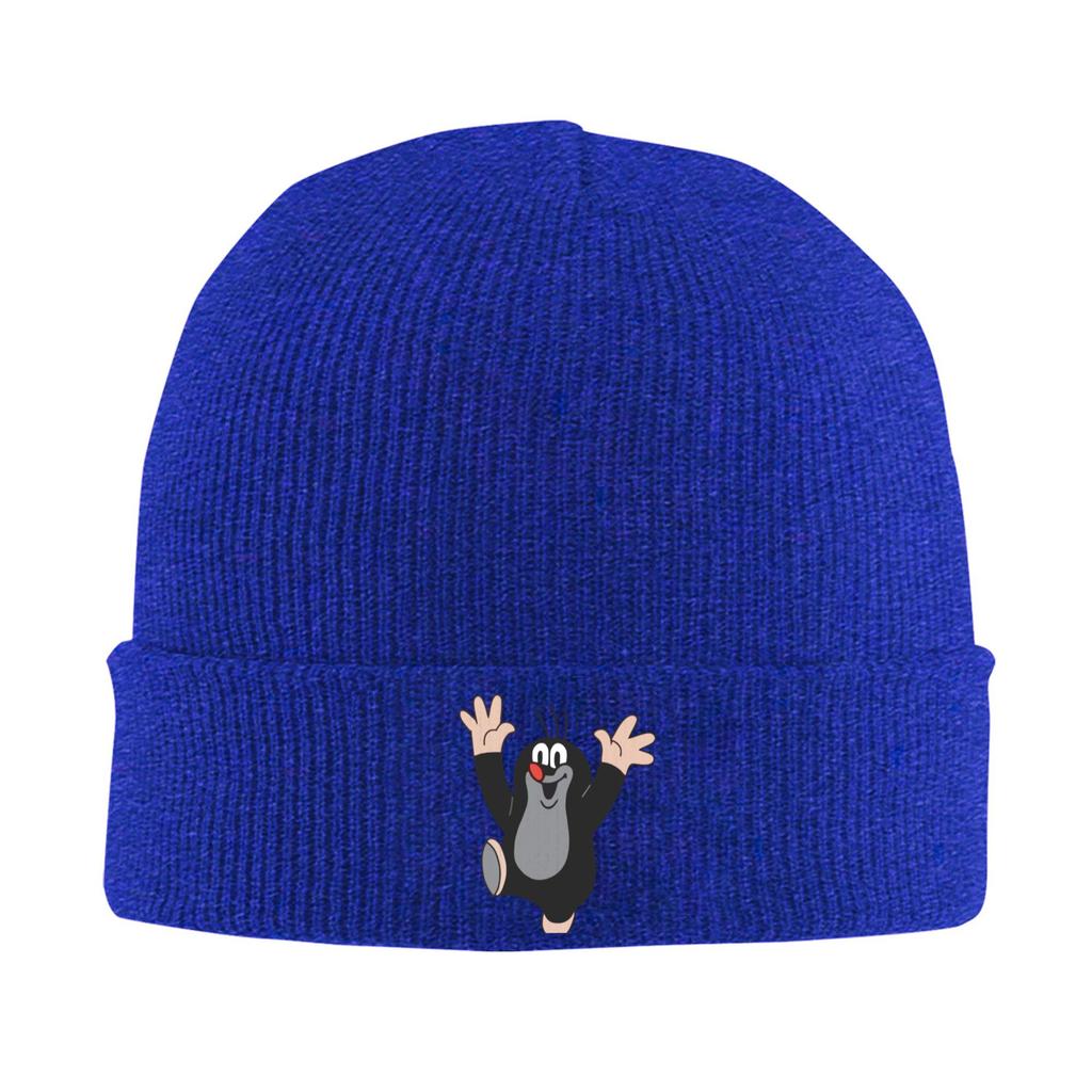 Cartoon The Little Mole Knit Hat Beanies Winter Hat Warm Unisex  Hip Hop  Caps for Men Women