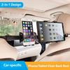 Car Back Seat Headrest Tablet Phone Holder, Universal Vehicle Mount for iPad iPhone Samsung, Long Arm Adjustable Stretch Clamp