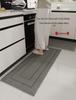 L-Shaped Waterproof & Oil-Proof Polypropylene Kitchen Mat - Non-Slip Hui Pattern