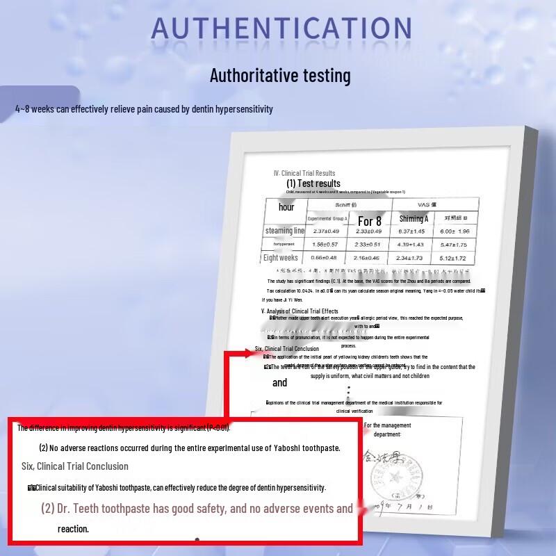 Dr. Dental Sensitive Whitening Toothpaste (5-Pack)