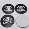 4pcs 56MM 60MM 65MM Lada Emblem Logo Car Stickers Accessories for Car Wheel Center Caps Badge Rim Wheels Hubcaps Cover Replace