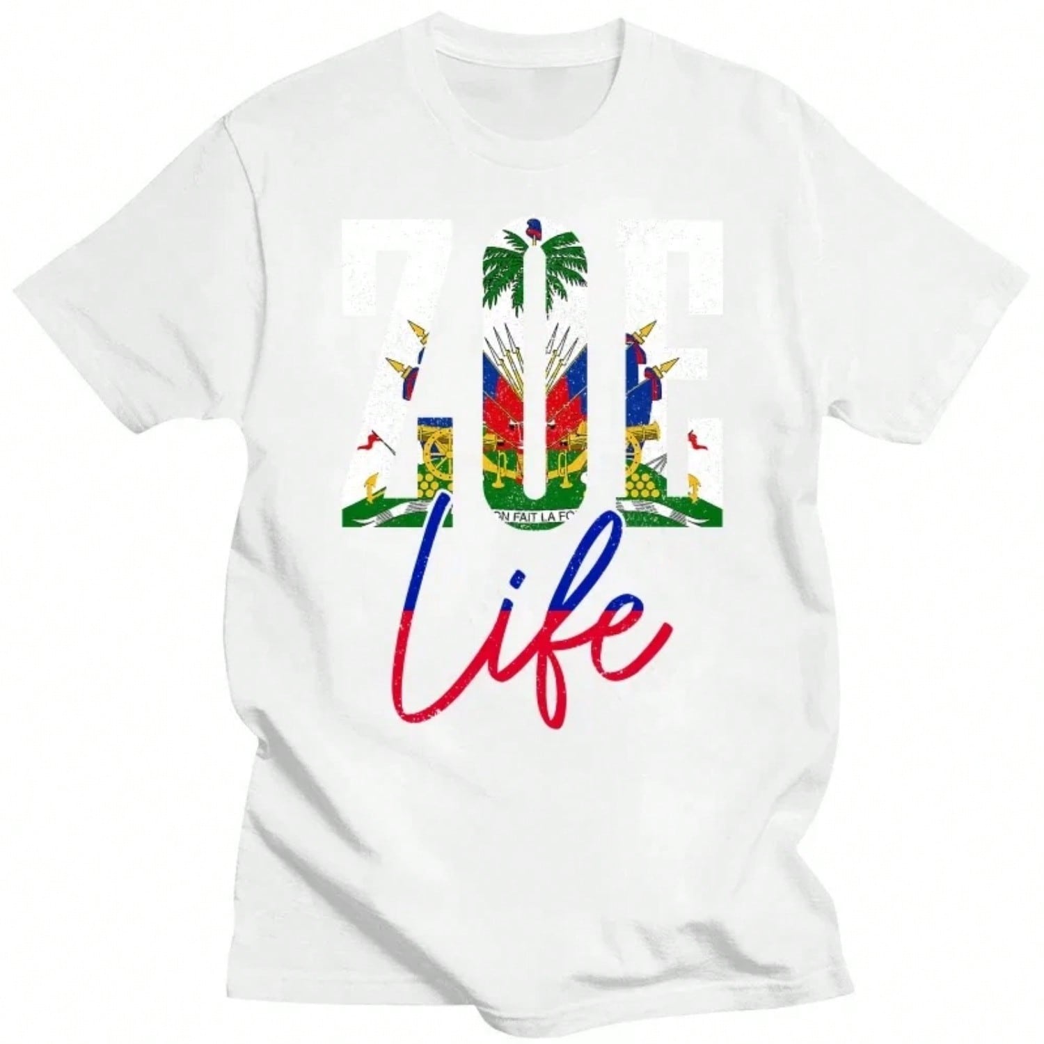 Haiti Flag Haitian Life Pride Vintage T Shirts Cotton Streetwear Short Sleeve Birthday Gifts Summer Style T-Shirt unisex Clothing S разноцветный