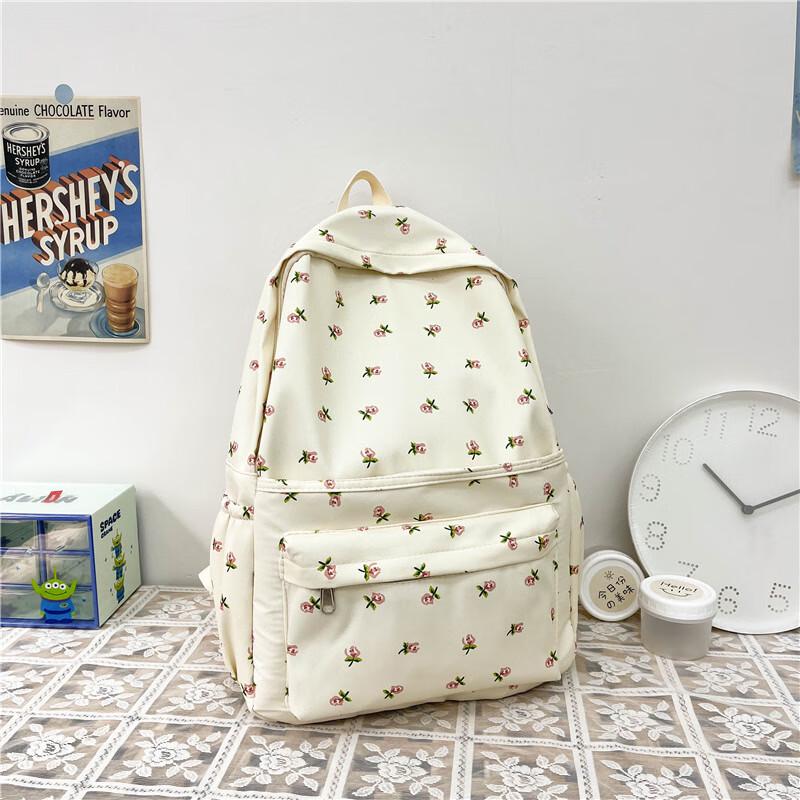 Li Shen Forest Style Floral School Backpack One Size
