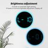 LED Multi-Function RGB Wall Light with Clock Date and Temperature Display Auto DST Timer Alarm Remote Control RGB LED Wall Clock