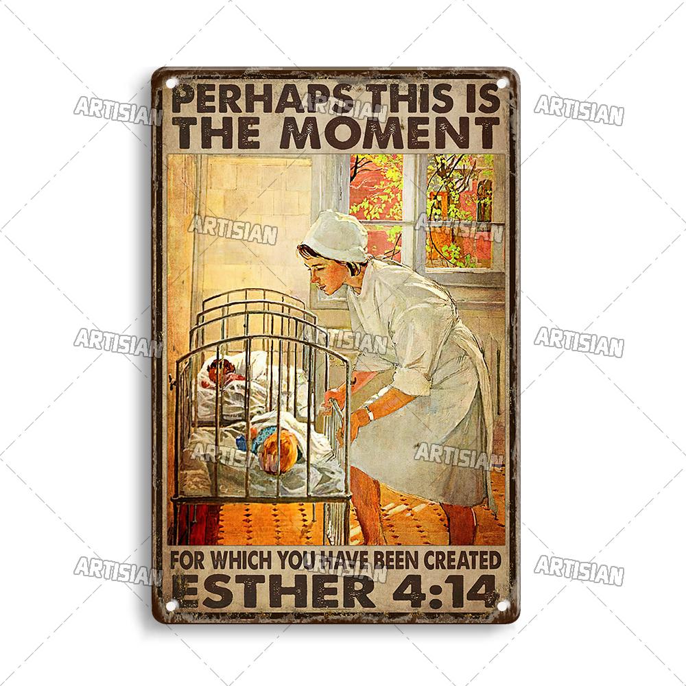Künstlerisches Medizinisches Metallschild Krankenschwester Tierarzt Blechschild Klinik Krankenhaus Hebamme Dekoratives Poster Wanddekor Garage Bar Kneipe