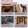 Red Berry Christmas Garland, 175cm Flexible Artificial LED Wreath for Indoor Outdoor Fireplace Stairs Table Winter Holiday Decor
