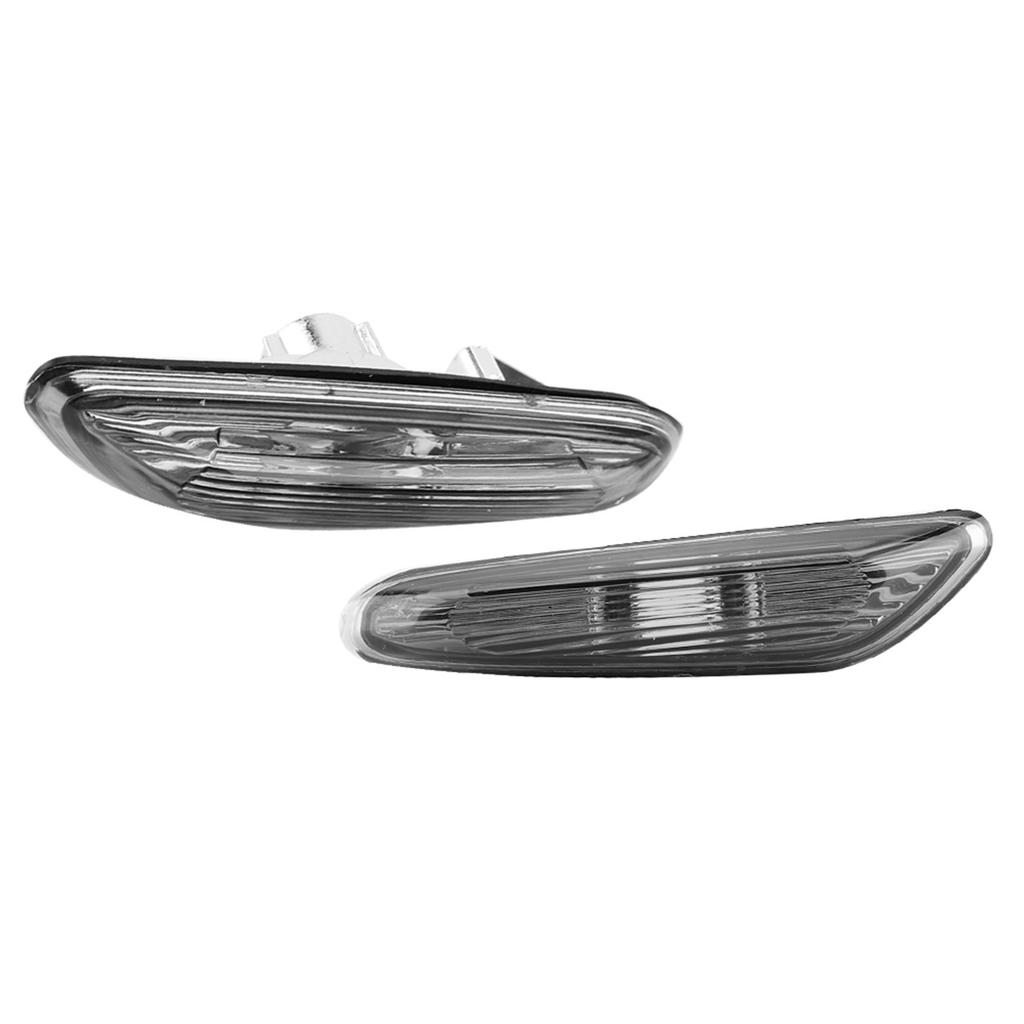 2 Stück Seitenmarkierungsblinker ohne Glühbirne für E90 E91 E92 E93 3er 2006 2011 (Grau)