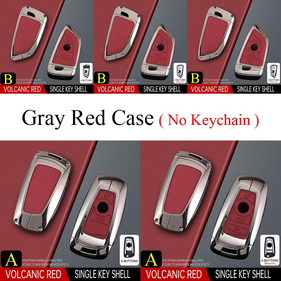 Zinc Alloy + PU Leather Car Key Case Cover for Holder for BMW F20 F30 G20 F31 F34 F10 G30 F11 X3 F25 X4 I3 M3 M4 1 3 5 Series