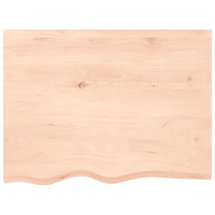 VidaXL Dessus de table 80x60x4 cm bois de chêne massif non traité 3156297