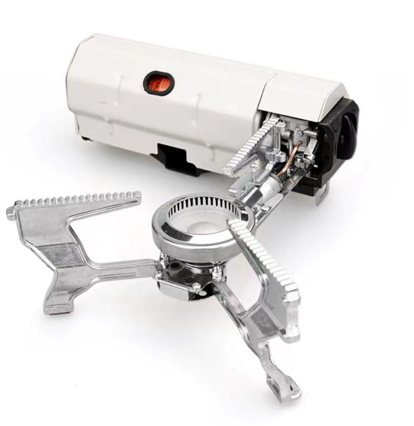 Portable Outdoor Card-Type Gas Camping Stove - Magnetic Field Design