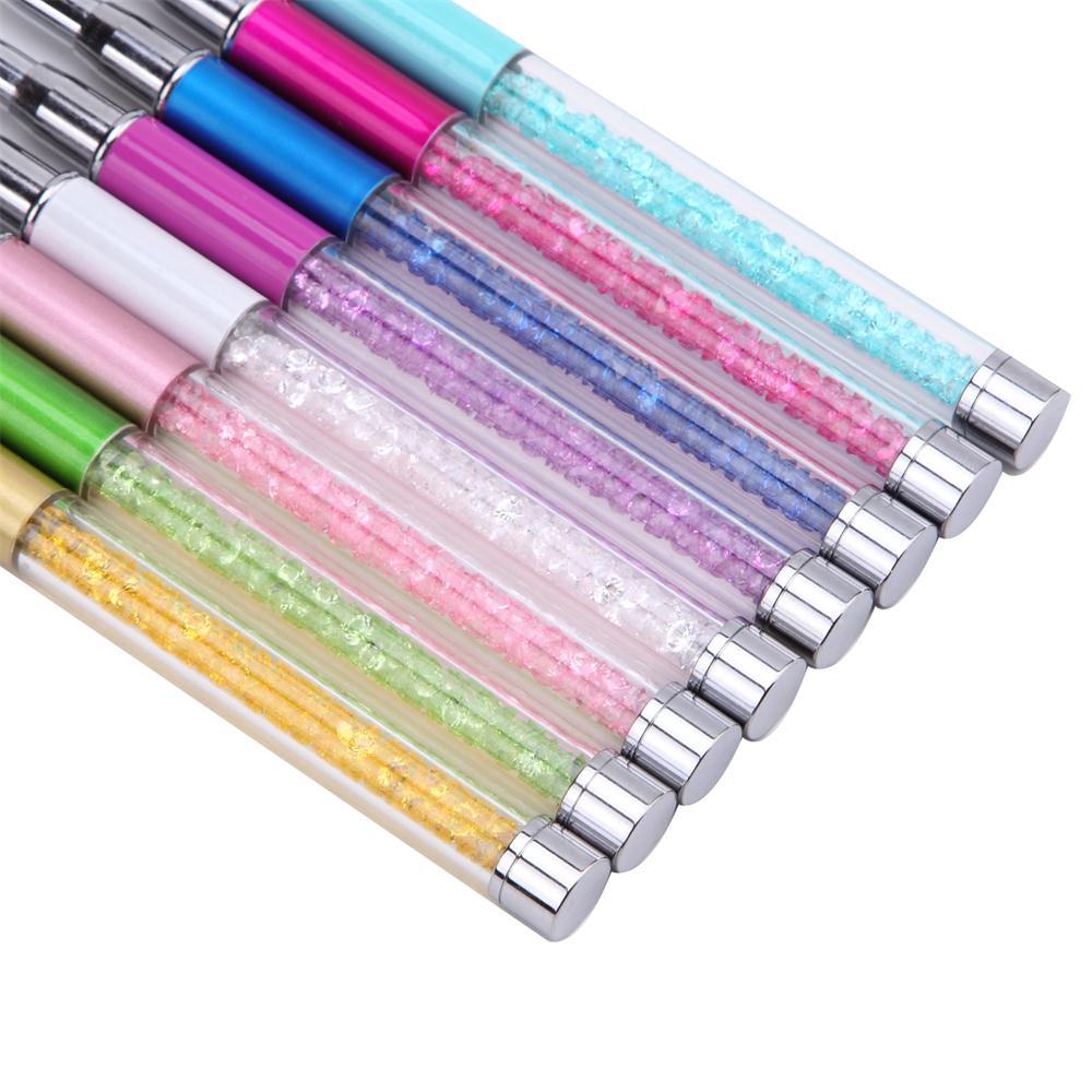 Set of 6 Spiral Eyelash Brushes with Rhinestone Handles and Protective Caps Reusable Eyelash Mascara Wands for Makeup Application and Eyebrow Grooming