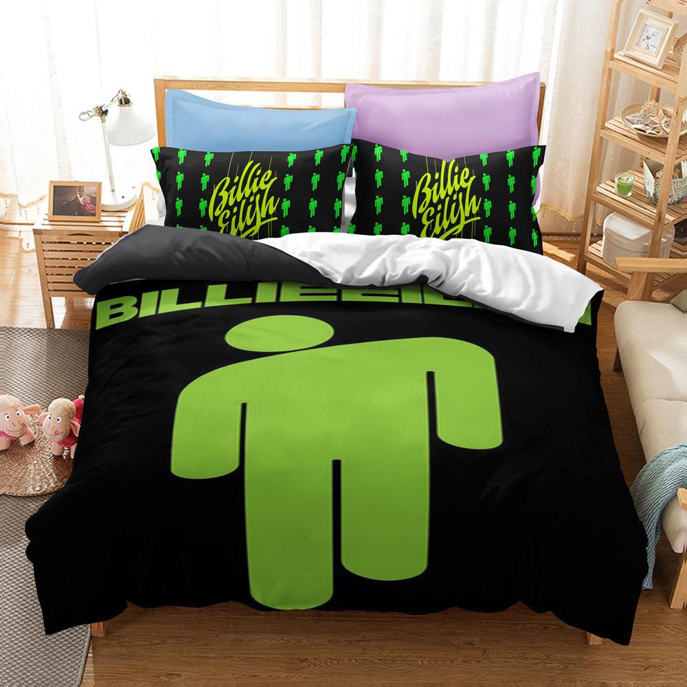 

Three-Piece Home Textile Quilt Set Four-Piece 3D Digital Printing Character Billie 90*190