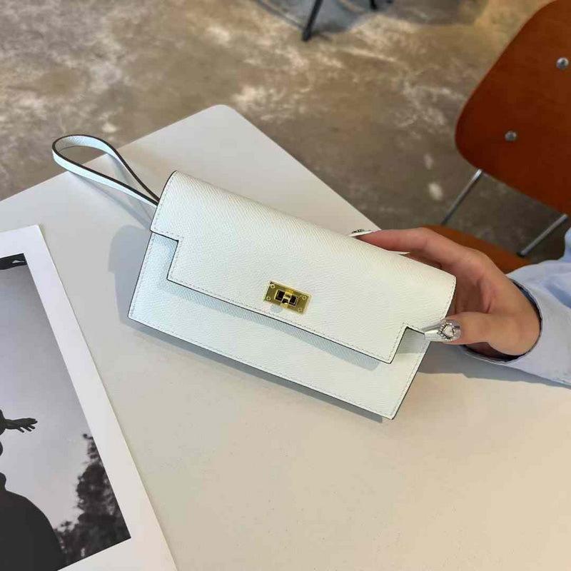 2026 Nová peněženka z pravé kůže Palm Pattern Kabelka na řetízku přes rameno Diagonalní Cross Body