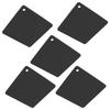 5pcs Silicone Pot Holders Mat Heat Resistant Anti Slip Square Honeycomb Trivet Mat Hot Pads for Kitchen Counter Black