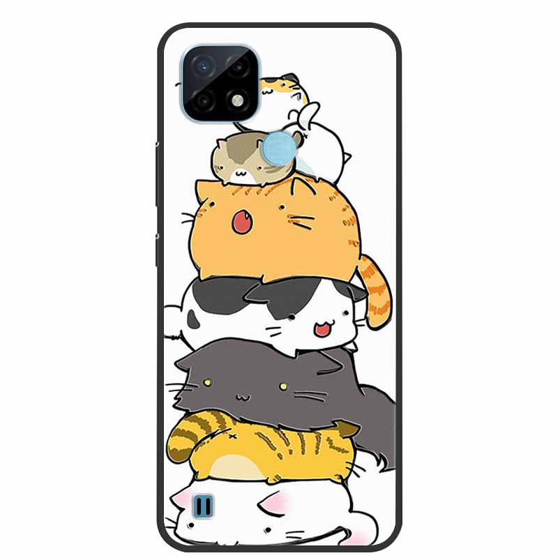 For Realme C21Y Case 3D Flower Emboss Soft Silicone Phone Case For OPPO Realme C21Y RMX3261 Capa TPU Funda Realmi C21 Y Coque