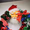 Christmas Door Wreath Santa Claus Door Hanging Wreath Party Decorations