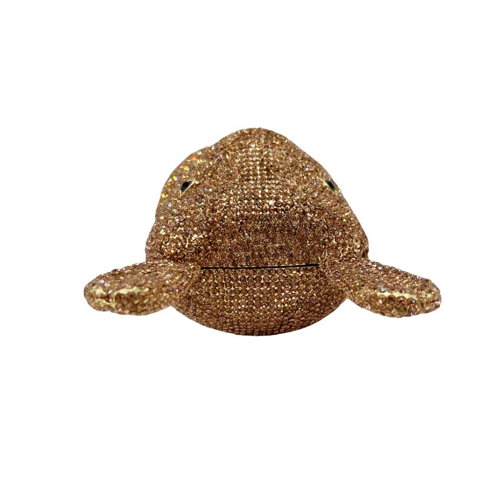 Rhinestone Rabbit Evening Clutch - Elegant Crystal Bag for Parties & Banquets