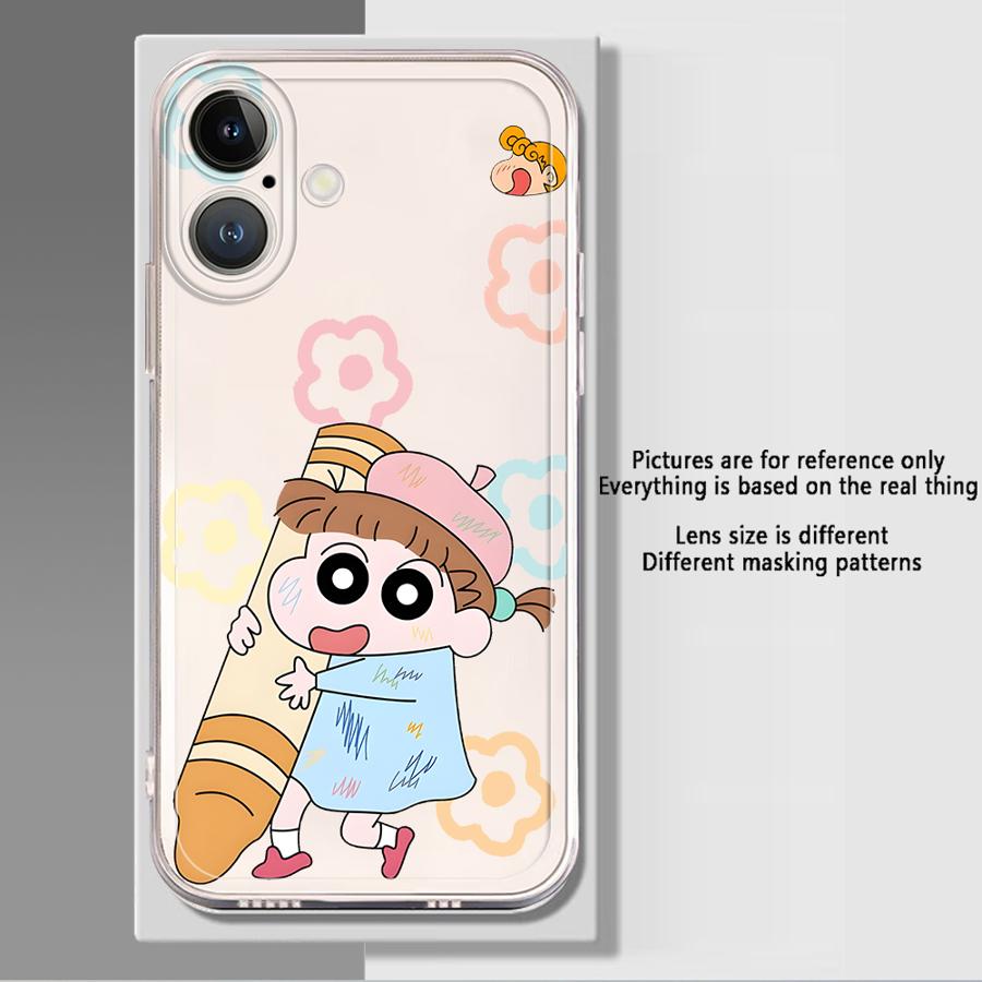 Himawari Shin Soft Phone Cover Case for iPhone 17 Pro Max 11 12 Mini XR 15 7 8 16 XS Max Air 14 Plus 13 Pro
