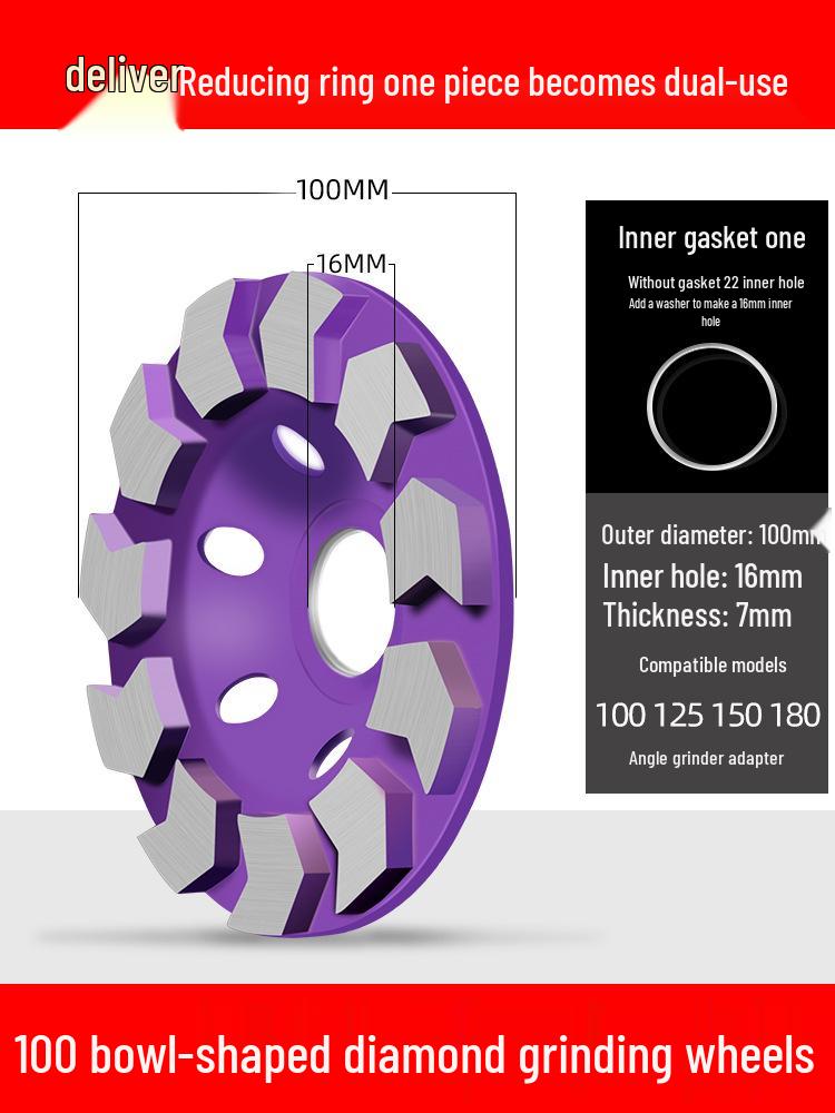 Diamond Grinding Disc for Angle Grinders - Ideal for Marble, Cement, Stone, and Flooring Polishing