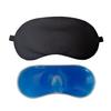 YAKVYA Eye Mask with Ice Pack Sleeping Mask for Travelling, Super Smooth Sleep Mask & Blind Fold, Night Sleeping Eye Mask Slip Eye Black Cotton C