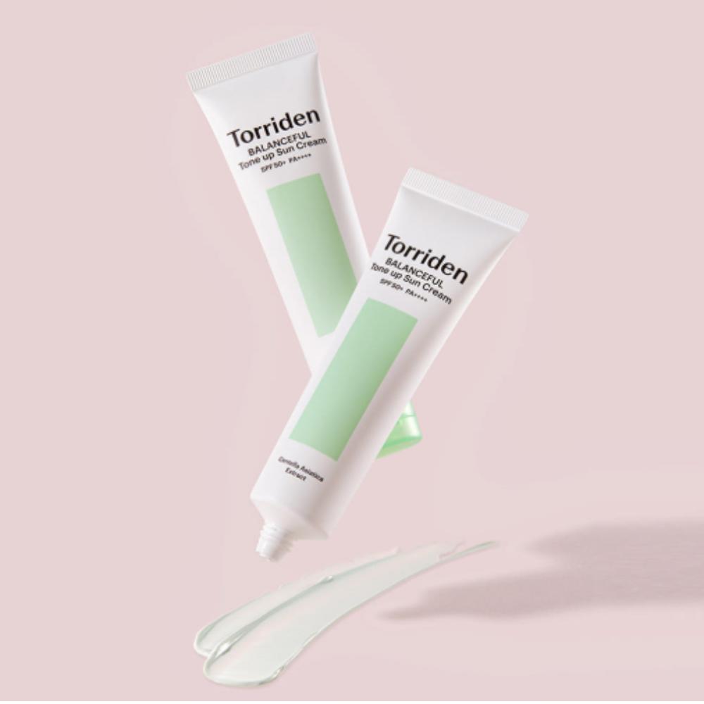 

Torriden Balanceful Cica Tone-Up Sun Cream Duo 60ml × 2 – SPF 50+ PA++++ Soothing Tone-Up Sunscreen